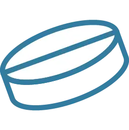 Icon of a single pill.