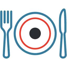 Icon of a table setting.