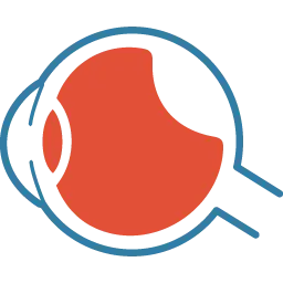 Icon representing retinal pigment epithelial detachment (RPED).