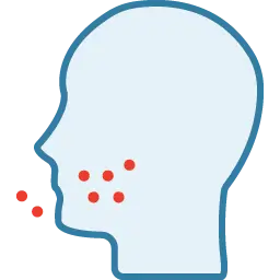 Icon depicting stomatitis.