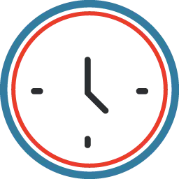 Icon of a clock.
