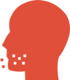 Graphic of profile of head – representing stomatitis