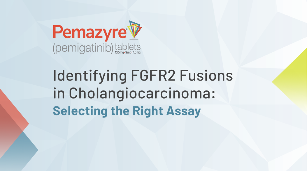 Image with text: Identifying FGFR2 Fusions in Cholangiocarcinoma