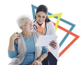 Doctor discussing access of PEMAZYRE with her patient